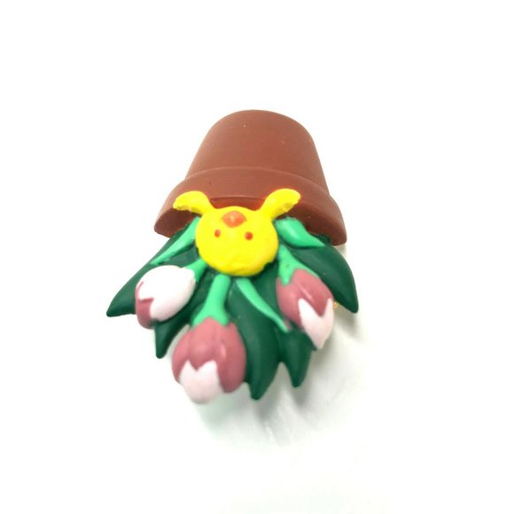 Duck Pink Mauve Tulips in a Brown Pot Pin - Picture 3 of 6